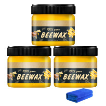 (C) Natural Micromolecular Beeswax Furniture Brightening And Polishing Solid Wax 80g