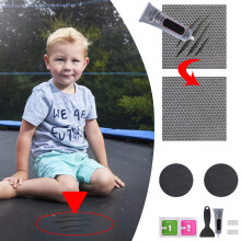 (B) Round Trampoline Patch Repair Kit To Repair Holes Or Tears On Trampoline Mattress