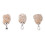3 pezzi pendenti in pietra Desert Rose per collana 14