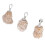 3 pezzi pendenti in pietra Desert Rose per collana 6