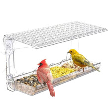 Mangeoire pour oiseaux de fenêtre, mangeoire transparente pour