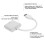 1080P USB3.0 to VGA Adapter Cable 5Gbps External Video Card White 4