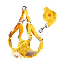 Ensemble gilet et laisse pour chien, ceinture-XL Jaune