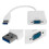 1080P USB3.0 to VGA Adapter Cable 5Gbps External Video Card White 8