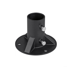 52mm Steel Floor Flange Fence Post Base Heavy Duty with Expansion Bolts and Adjustable Screws