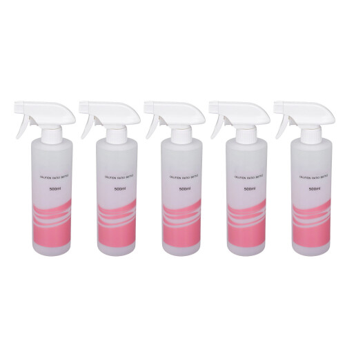 4pcs 500ml Adjustable Nozzle Spray Bottles Plastic Refillable for Cleaning & Gardening 1