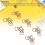 100 trombones en forme de bicyclette, couleur caramel 3