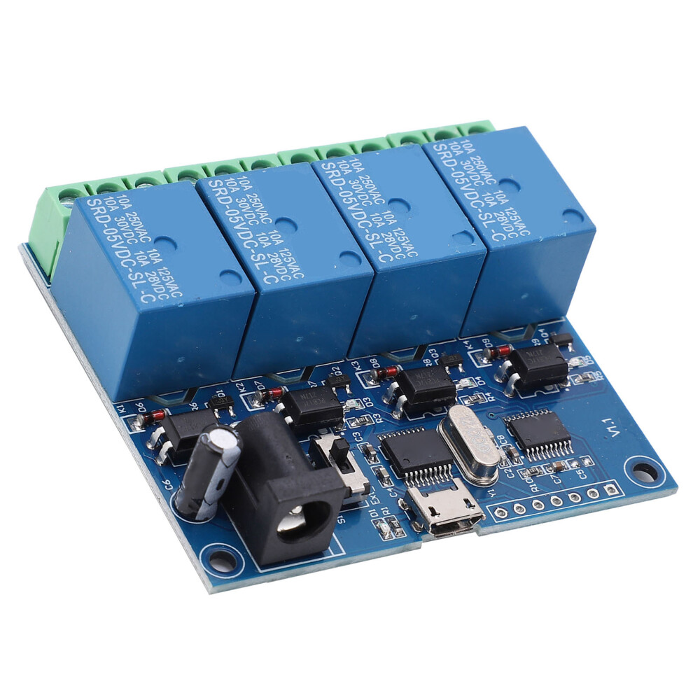 Dc5v Usb 4 Channel Relay Module With High Performance Lcus-4 Control Switch 8481378166499