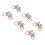 100 trombones en forme de bicyclette, couleur caramel 11