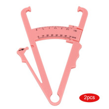 Juego de calibradores de grasa corporal, cinta métrica ligera con diseño de doble escala, material ABS para un análisis preciso y duradero del