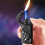 (H) Electroplated Direct Fire Fire Quartz Dial With Visible Window Inflatable Windproof Lighter 2