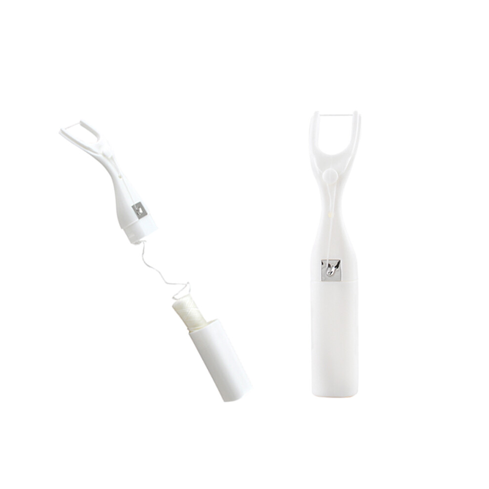 Eco Friendly Dental Floss Holder Reusable Refillable Design Solid Grip For One Hand Use No Slip Flossing Tool Less Plastic Waste Works With Any Floss
