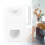 Toothbrush Organizer With Automatic Toothpaste Dispenser, Tool Free Installation Wall Mounted Bathroom Accessories, Hands Free Operation Toothpaste 5