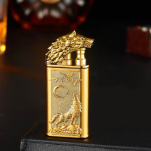 (E) Electroplated Direct Fire Fire Quartz Dial With Visible Window Inflatable Windproof Lighter