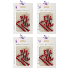 Herramientas de decoración de uñas DIY, letras decorativas multiusos, joyas para uñas fáciles de usar, diseño de lujo con diamantes de
