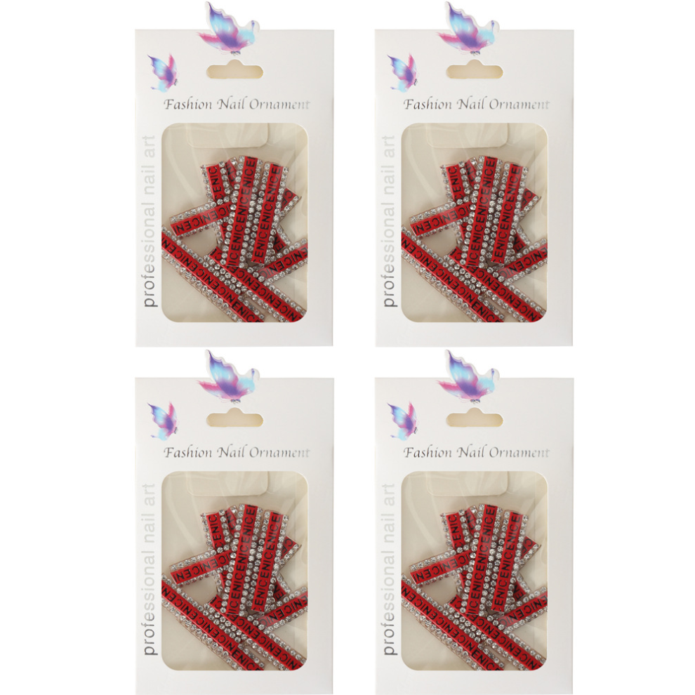 Shiny And Durable Rhinestone Slide Charms For Versatile Application, Crystal Alphabet Letter Charms Perfect For Christmas Tree Decoration