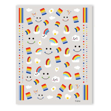 Nail Art Revolution, pegatinas autoadhesivas para decoración de uñas, ideales para álbumes de recortes y manualidades infantiles. Una forma