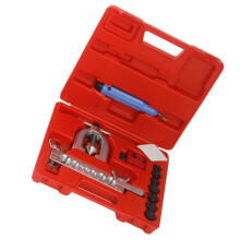 Brake Line Flaring Tool Kit with Double Flaring Capability for Automotive Copper Aluminum Brass Tubing