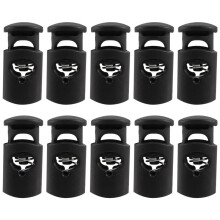 Orificio de 8 Mm de DiáMetro, CordóN TapóN de CordóN MosquetóN para Cordones, Negro, 10 Uds.