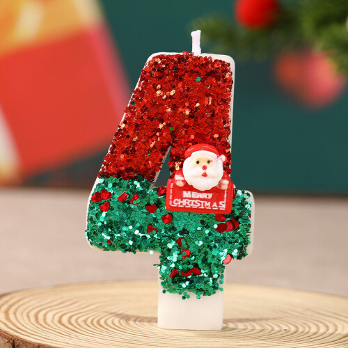 (E) Christmas Old Man Digital Handmade Candles