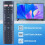 Replacement Remote Control for RCA Smart 4K UHD LCD HDTV, Replaced Smart Remote Universal Functionality with Streaming Support for Netflix, Remote 2