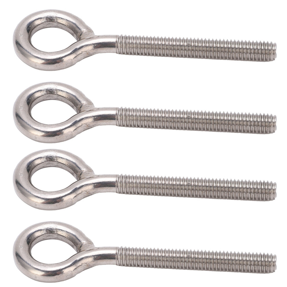 M6 Stainless Steel Eye Bolts 10 Pack Â Durable Eye Nut Fasteners For Lifting 7891378168453