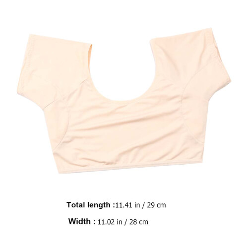 Dames Khaki Underarm Sweat Pads Vest Milk Silk Elastisch 2