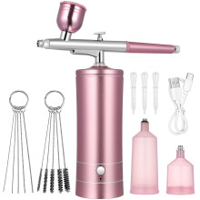 1Set Draadloze Airbrush Kit Aluminium Nail Art Airbrush Compressor Set
