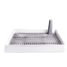 Mesh Training Toilet Potty Tray For Puppy Dog Potty Tray With Wall, Pee Pads Compatible, Toilet Training Tray