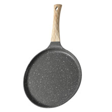 Nonstick Crepe Pan Flat Skillet for Tortillas Pancakes Eggs with Ergonomic Handle