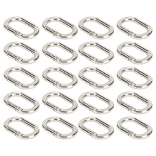 Versatile 23mm Oval Black Snap Hooks: 20Pcs for Bags Straps & More