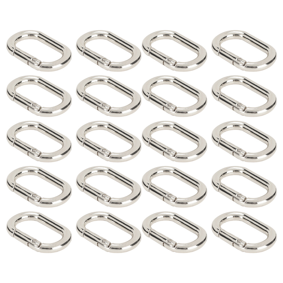 Versatile 23Mm Oval Black Snap Hooks: 20Pcs For Bags Straps & More 7601378171434