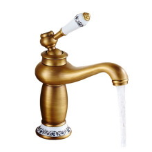 Bathroom Faucet Antique Bronze Finish Brass Basin Sink Faucet Single Handle Mixer Hot and Cold Lavatory Taps Bidet Style