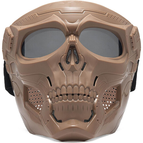 Removable Motorcycle Protective Goggles Windproof Face Shield, Adjustable Strap, AntiFog UV 400 Lens For Riding 1
