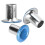 Set di occhielli in ottone 500 pezzi 2 mm foro interno azzurro chiaro 5
