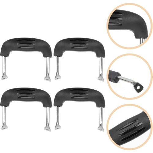 4pcs Silicone Pot Handle Covers Heat Resistant NonSlip Side Handle Protectors for Cookware 2