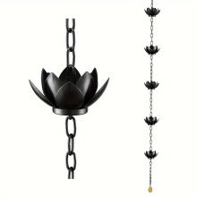 Rain Chain for Gutters Decorative Gutter Downspout Chain WeatherResistant Adjustable Length