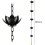 Decorative Lotus Cup Gutter Rain Chain, Adjustable RustResistant Downspout Alternative 5