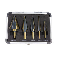 Woodworking Step Drill Speed Steel Cobalt Bit For Metal And Wood Hole Milling Core Drill Color: Drill Bit And Punch