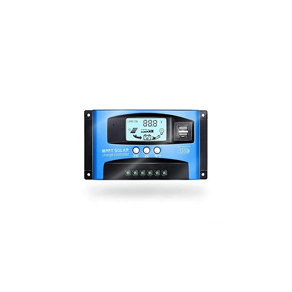 40A Mppt Solar Charge Controller 12V/24V With Lcd Display Dual Usb Efficiency Battery Regulator 9094768694091