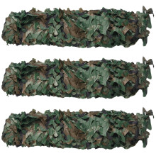3X Hunting Camouflage Woodland Camo Netting Blinds Great for Sunshade Camping Hunting Party Decoration,3Mx2M