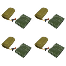 4X Emergency Sleeping Bag Bivy Sack with Whistle Outdoor Survival Sleeping Bag Thermal Blanket for Camping Backpacking