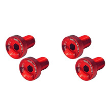 Mi.Xim 4Pcs Bicycle Bottom Bracket M12 Crankset Screw MTB Road Bike Crankset Crank Arm Fixing Bolts Bike Screws Red