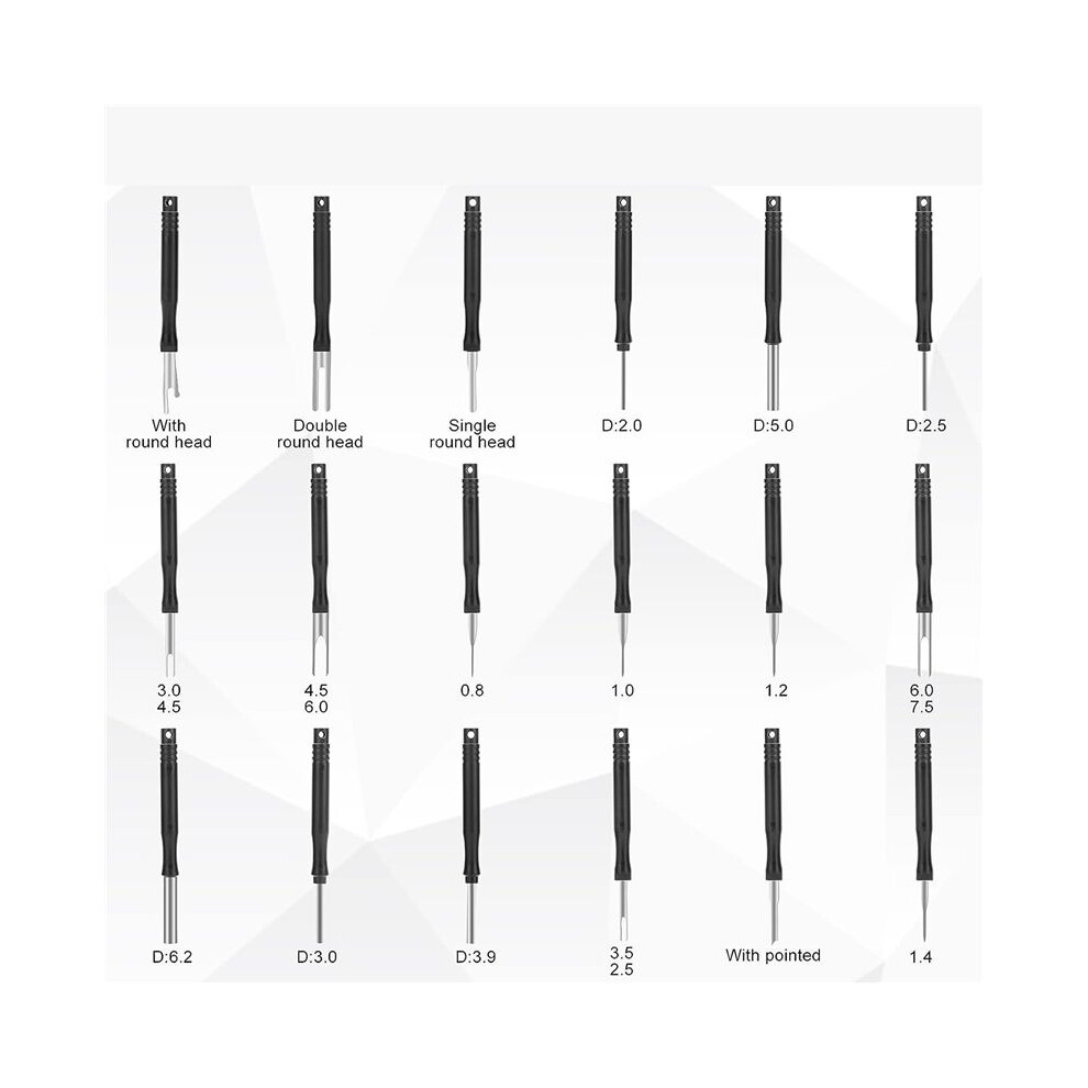 Terminal Removal Tool Kit, 36Pc Pin Extractor Tool Set Depinning Tool, Auto Electrical Wire Connector Pin Release Tool 6033151316021
