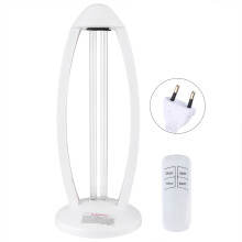 Ultraviolet Sanitizer Lamp for Room UVC Light Bulb Double Tube Remote Control 10 Second Delay Start Brightness Adjustable Mite Elimination