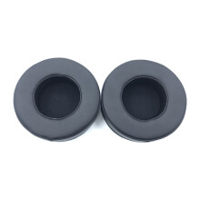Für 110mm Kissen Leder Ohrpolster Kopfhörer Kissen Pads-Schwarz