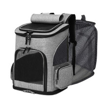 Soft Cat Carrier Expandable Portable Foldable Bag Breathable Cat Backpack Car And Flight Vet Visit Grooming Travel Daily