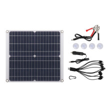Caricabatterie doppio USB a energia solare per avventure all'aperto, caricabatterie/mantenitore portatile per batterie al piombo con facile