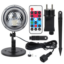 Holiday Snowfall Projector Lamp, Christmas Snowfall Projector Lights Magic Snowfall Effect Quick And Easy Installation Remote Control RGB Water Waves