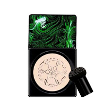 CC Cream met paddenstoelvormige sponsapplicator, langdurige concealer BB Cream Foundation met natuurlijke dekking en hydraterende eigenschappen voor